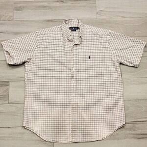 Ralph Lauren Blake Short Sleeve Plaid Shirt Men’s L